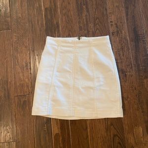 White free people skirt